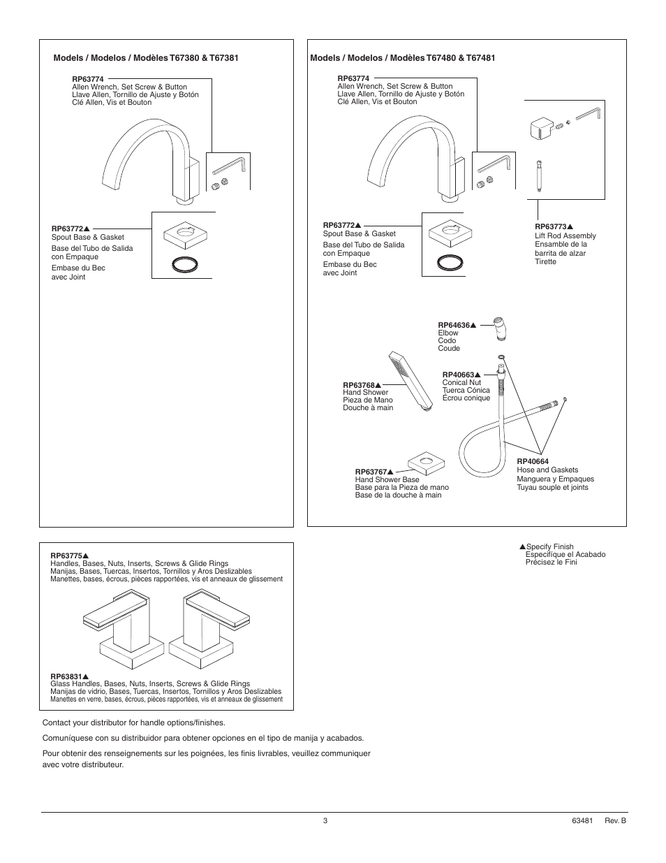 Factory Direct Hardware Brizo T67480 Siderna User Manual | Page 3 / 8