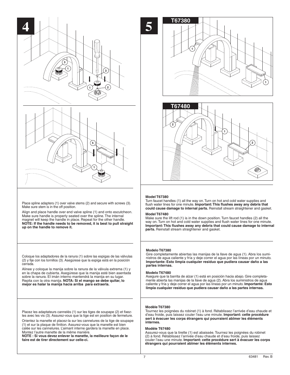 Factory Direct Hardware Brizo T67480 Siderna User Manual | Page 7 / 8