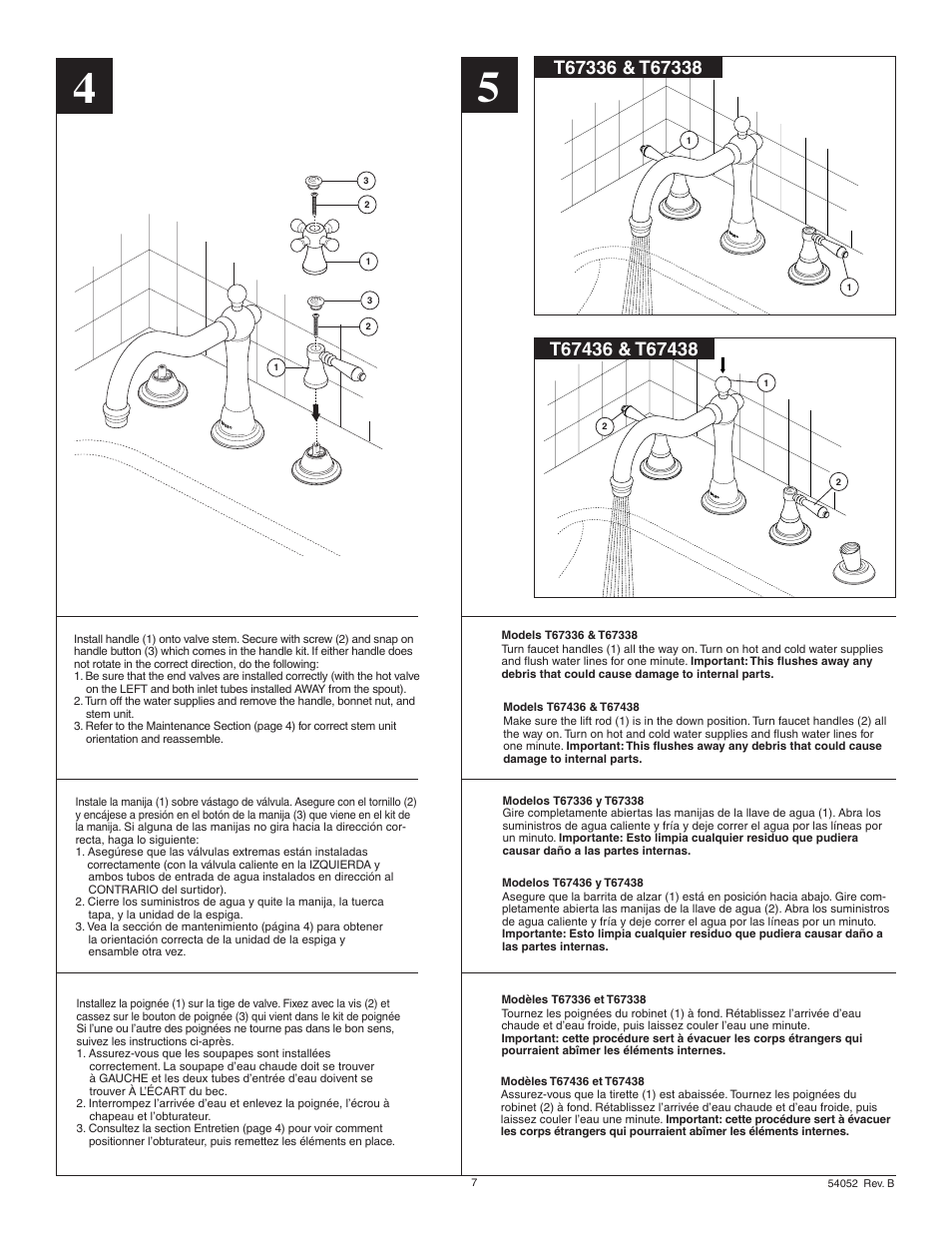 Factory Direct Hardware Brizo T67338 Tresa User Manual | Page 7 / 8