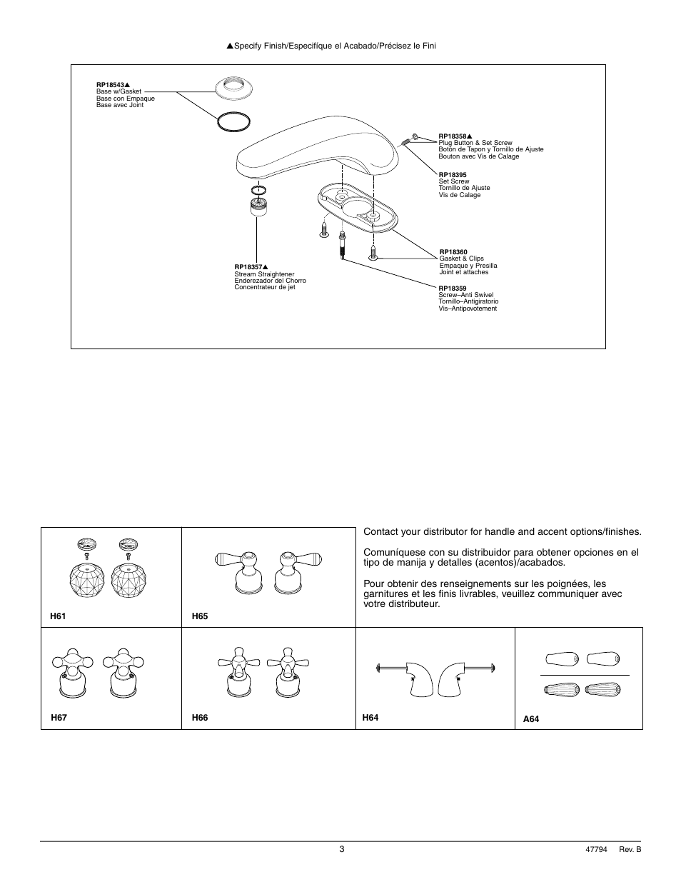 Factory Direct Hardware Delta T2710 Classic User Manual | Page 3 / 8