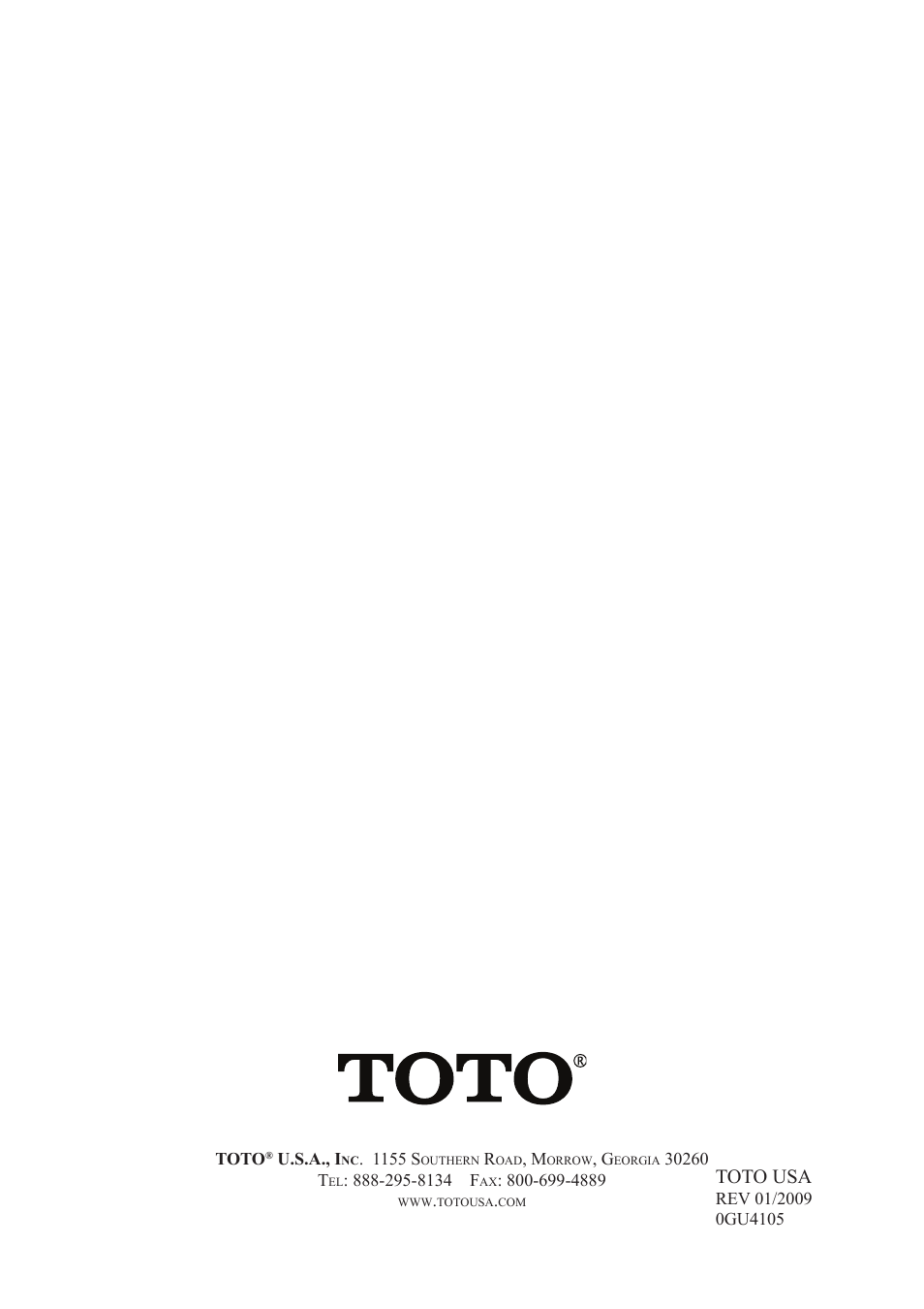 Toto usa | Factory Direct Hardware Toto TL680SDL#CP User Manual | Page 44 / 44