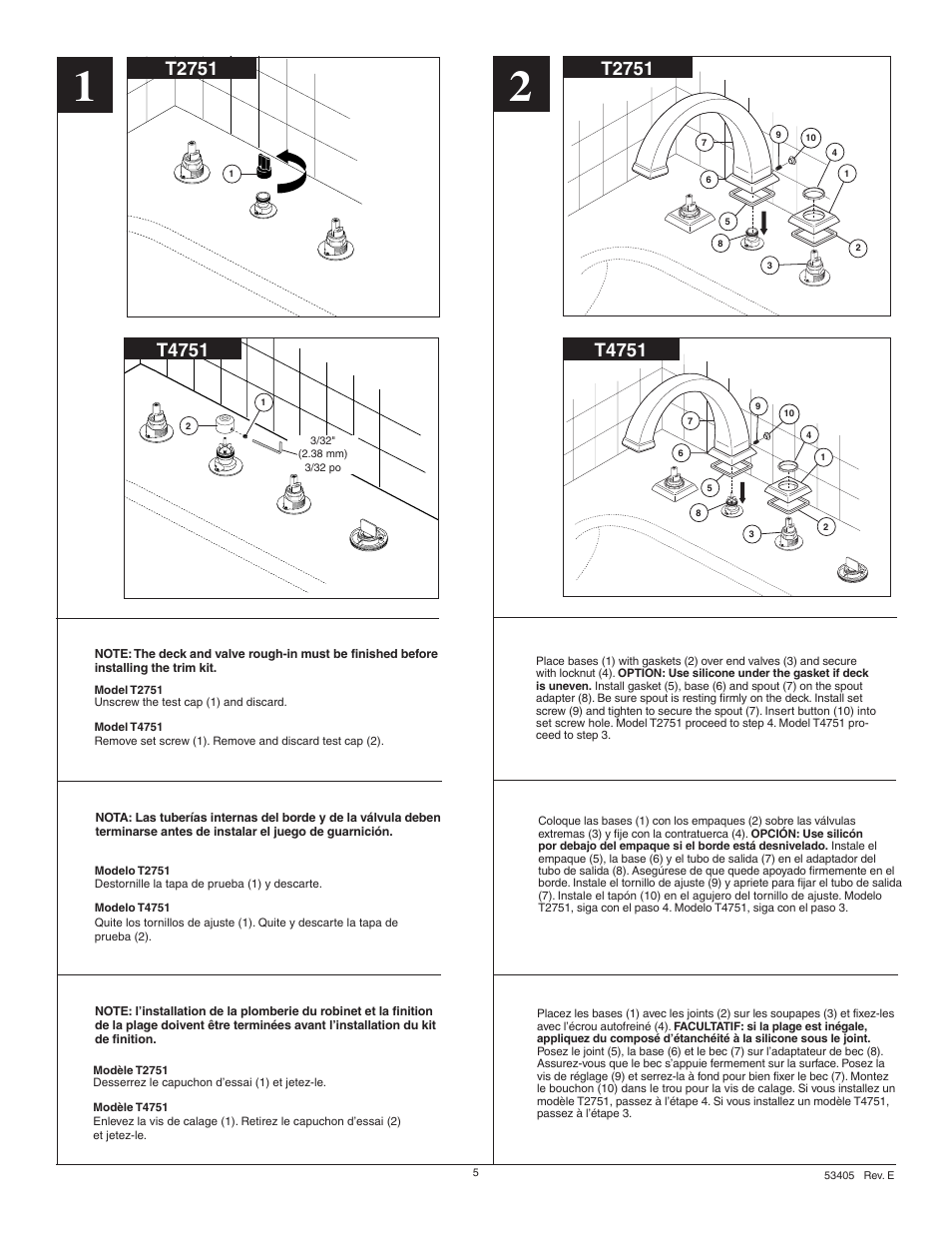 T2751, T4751 | Factory Direct Hardware Delta T4751 Dryden User Manual | Page 5 / 8