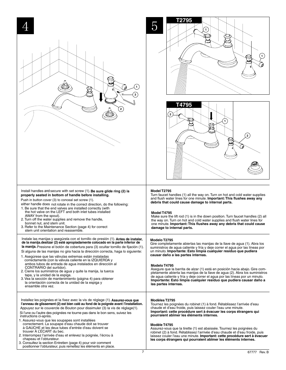T4795, T2795 | Factory Direct Hardware Delta T4797-LHP Cassidy User Manual | Page 7 / 8