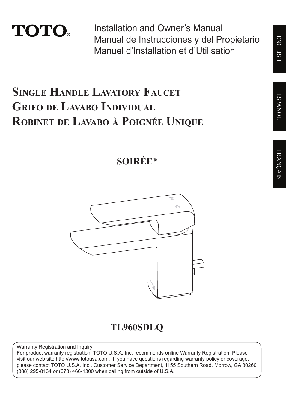 Factory Direct Hardware Toto TL960SDLQ User Manual | 28 pages