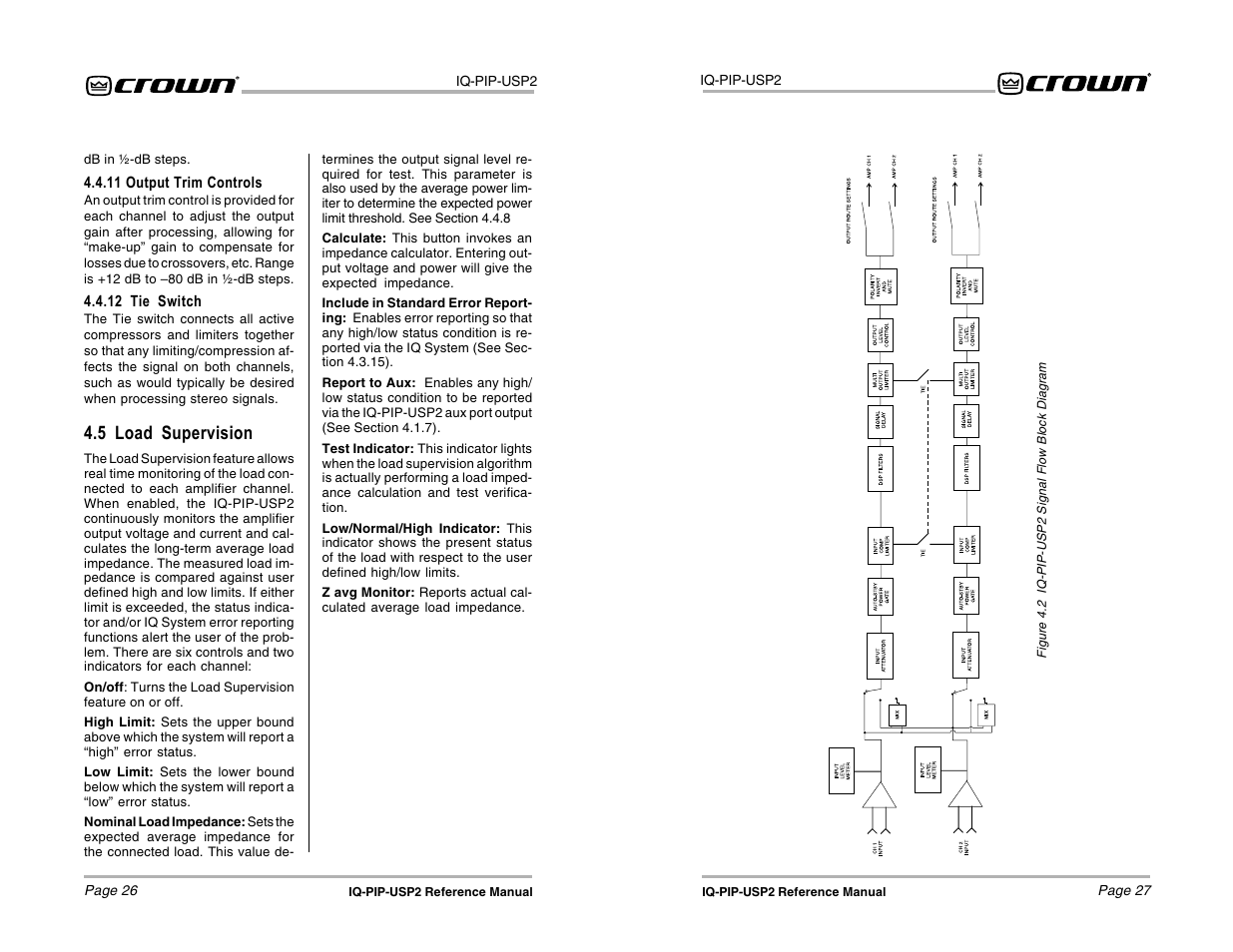 5 load supervision | Crown Audio IQ-PIP-USP2 User Manual | Page 14 / 27