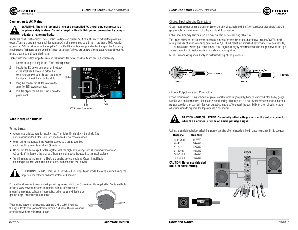 Crown Audio I-Tech HD Series User Manual | Page 4 / 21