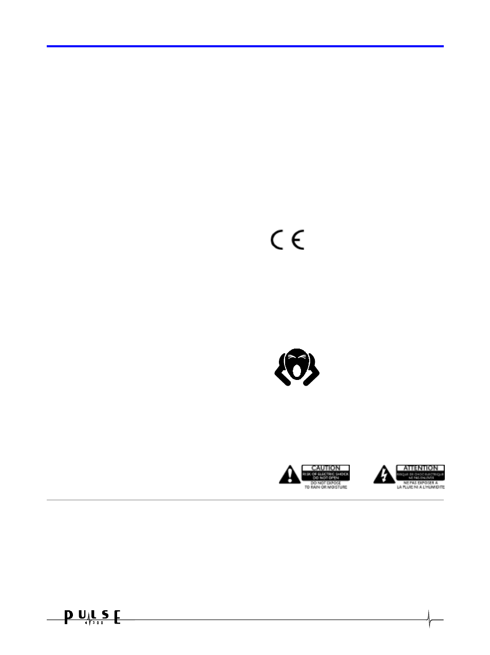 Safety information, Important safety instructions | Crown Audio Pulse 4X300 User Manual | Page 3 / 23