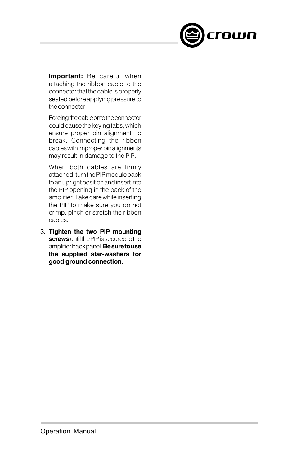 Crown Audio ScreenArray PIPS:4622, 3632, 4632 User Manual | Page 5 / 20