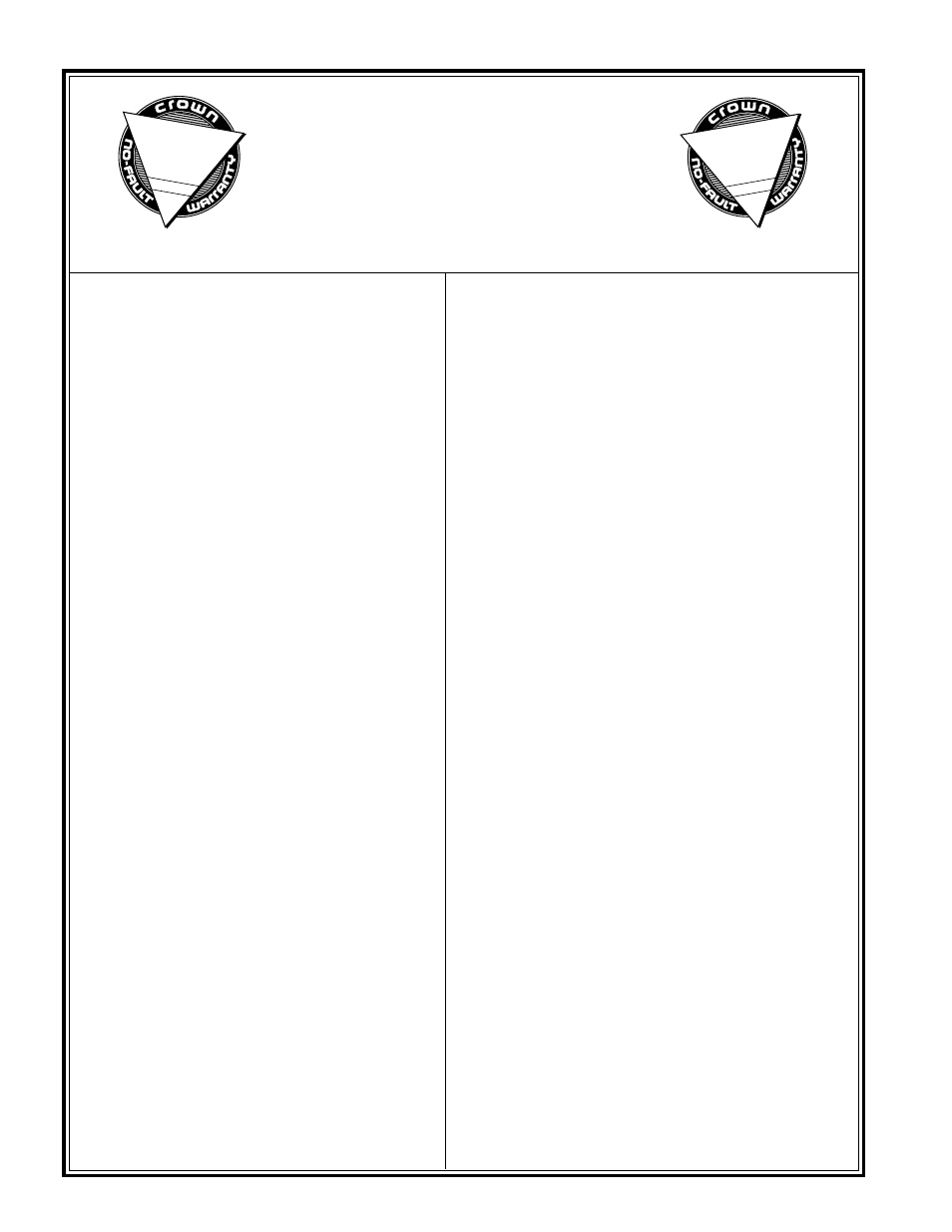 Three year full warranty, Worldwide, North america | Crown Audio IQ-SLM8 User Manual | Page 2 / 25