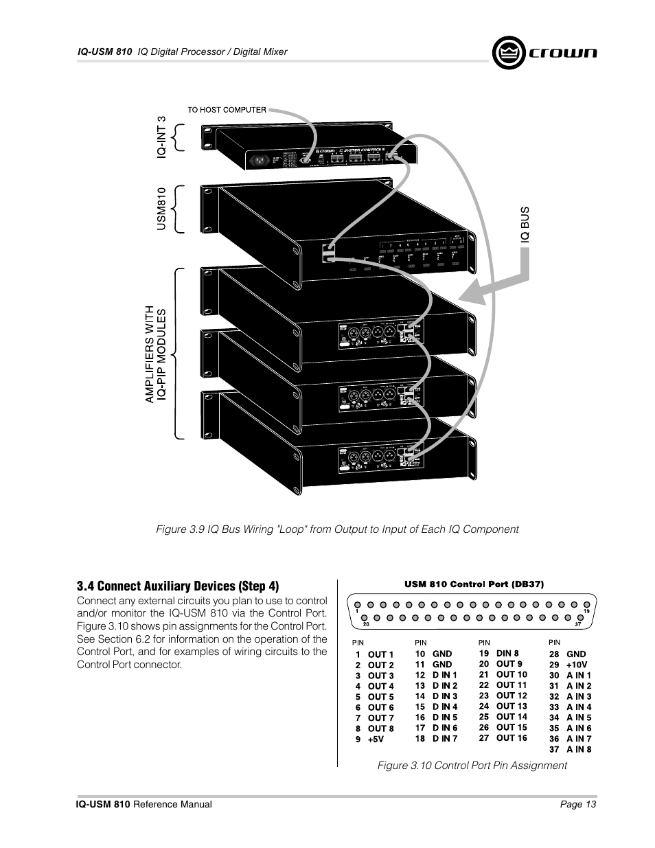 Crown Audio IQ-USM 810 User Manual | Page 13 / 40