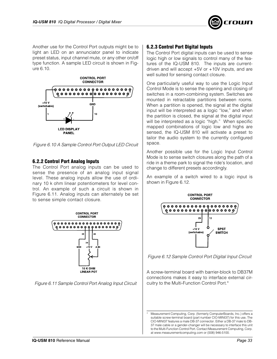 Crown Audio IQ-USM 810 User Manual | Page 33 / 40