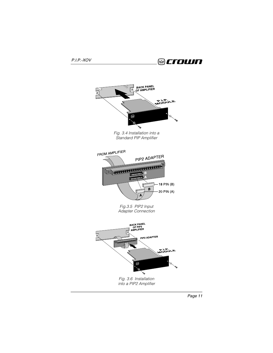 Crown Audio P.I.P.-XOV User Manual | Page 10 / 22