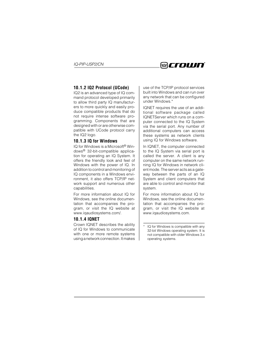 Crown Audio IQ-PIP-USP2_CN User Manual | Page 37 / 65