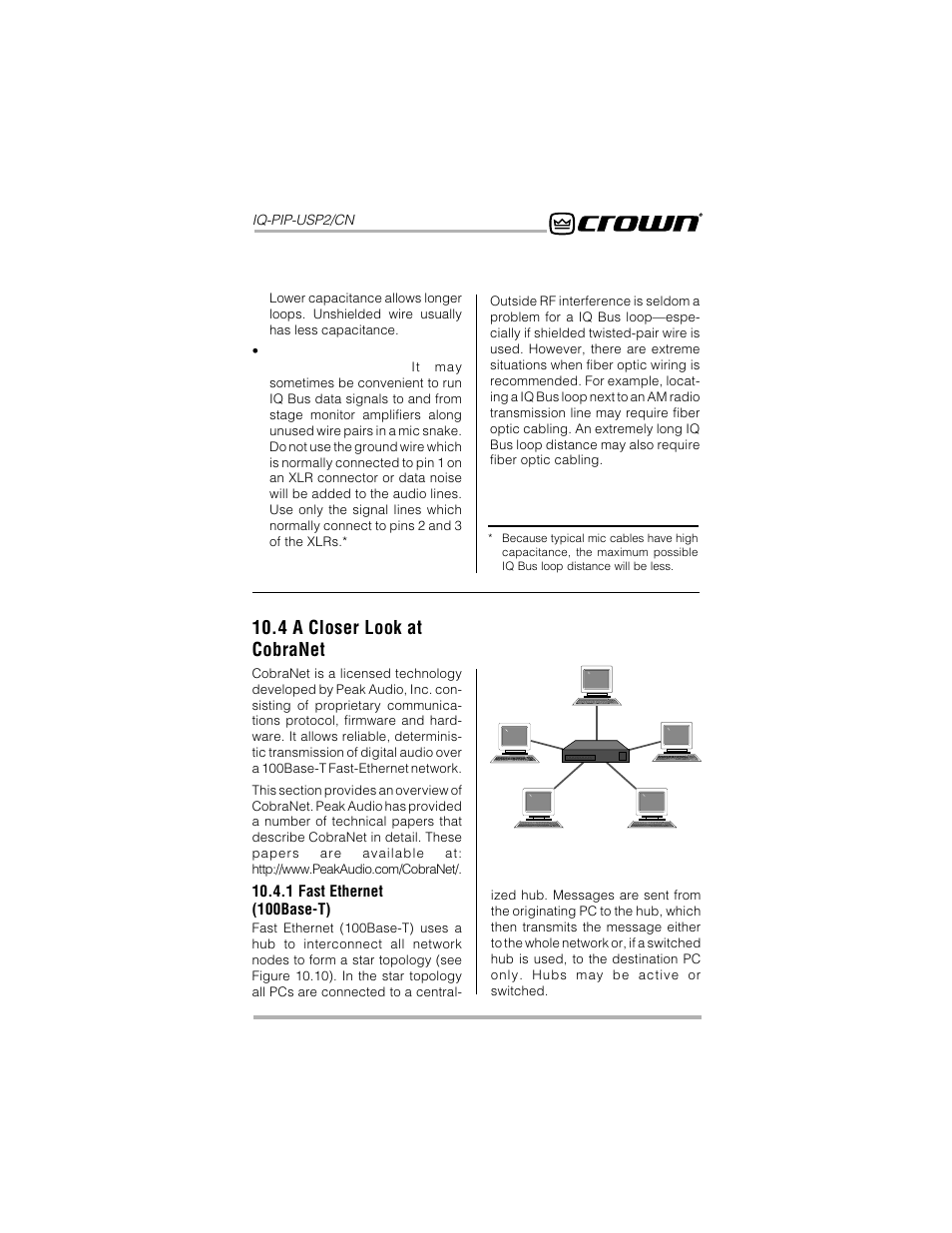 4 a closer look at cobranet | Crown Audio IQ-PIP-USP2_CN User Manual | Page 47 / 65