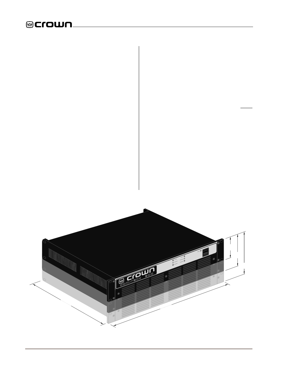 3 installation, 1 mounting, 2 cooling | Crown Audio Com-Tech "00 Series" User Manual | Page 10 / 49