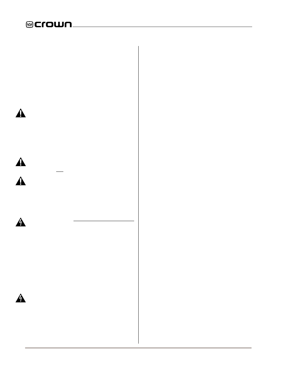 4 operation | Crown Audio Com-Tech "00 Series" User Manual | Page 22 / 49