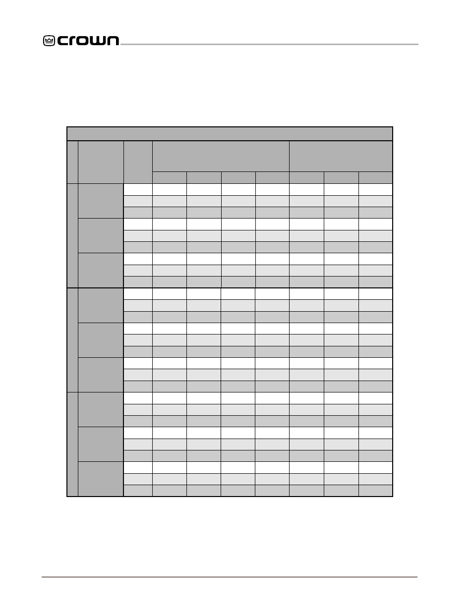 Crown Audio Com-Tech "00 Series" User Manual | Page 38 / 49