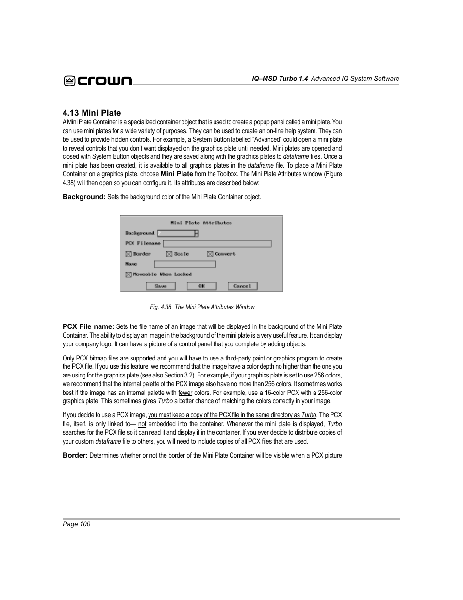 Crown Audio IQ-MSD Turbo Software User Manual | Page 100 / 222