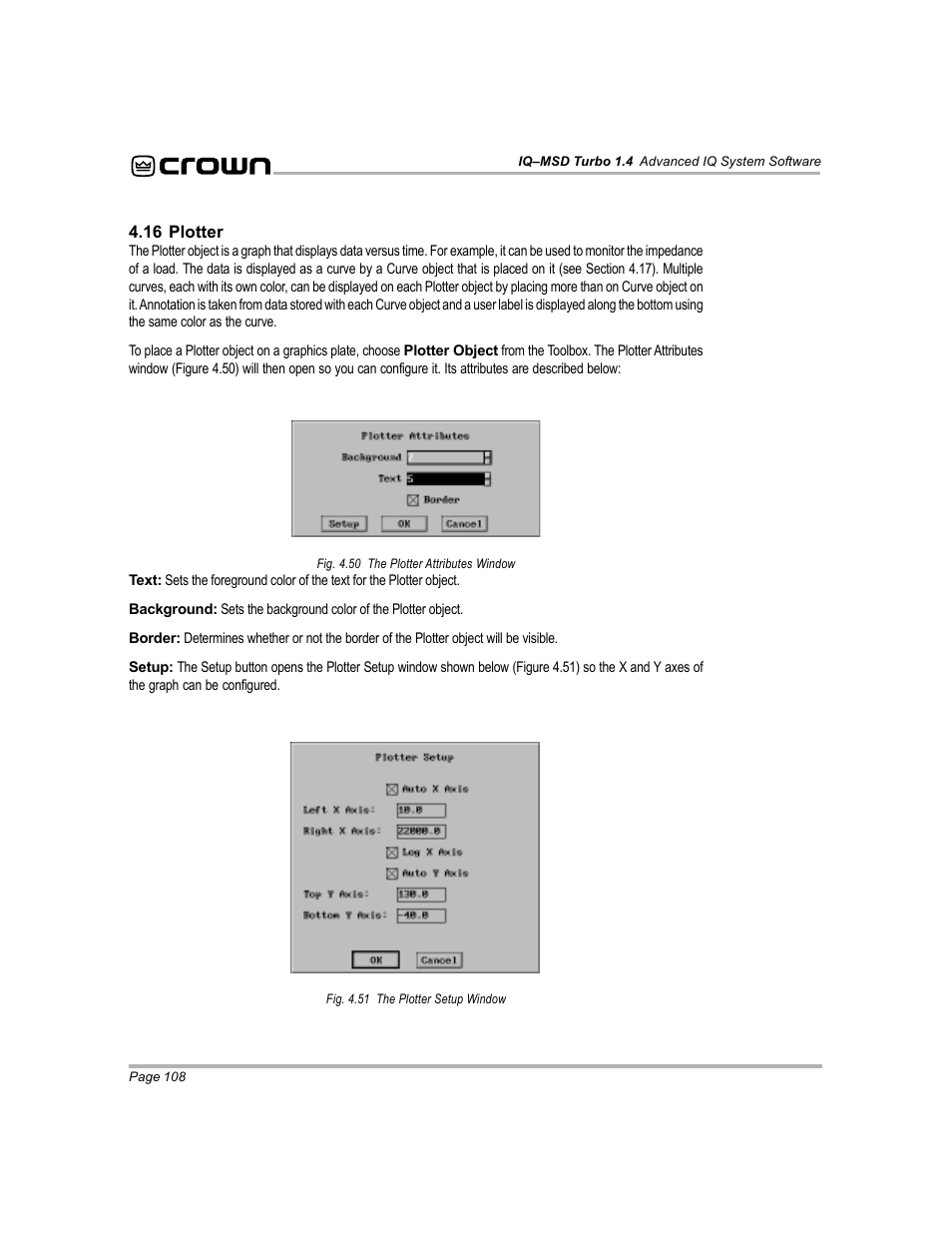 Crown Audio IQ-MSD Turbo Software User Manual | Page 108 / 222