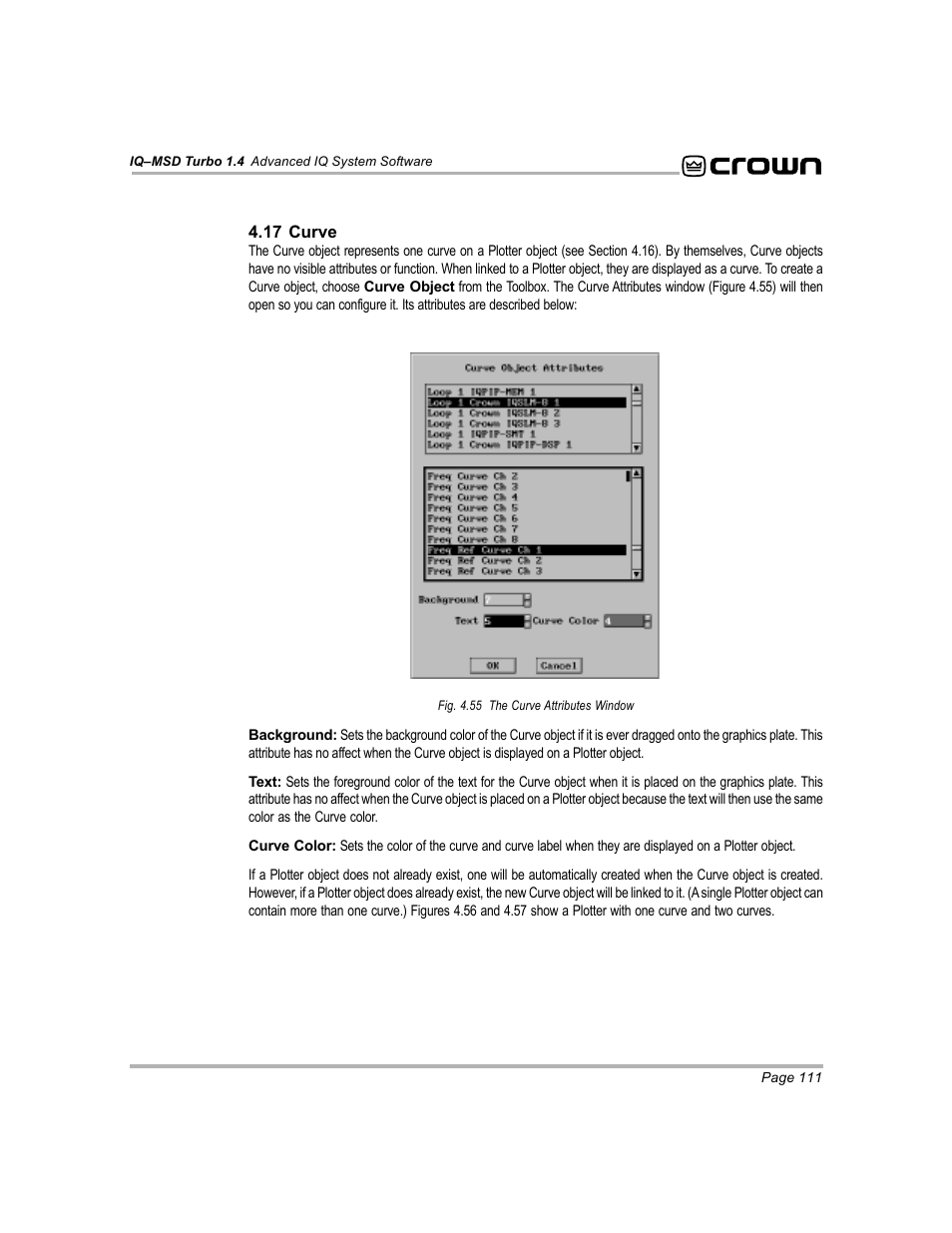 Crown Audio IQ-MSD Turbo Software User Manual | Page 111 / 222