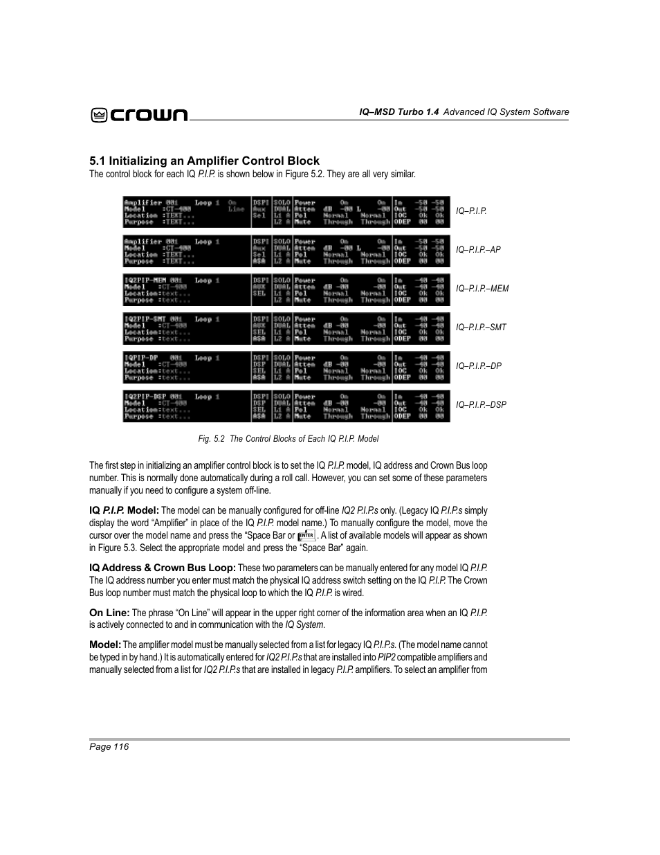 Crown Audio IQ-MSD Turbo Software User Manual | Page 116 / 222