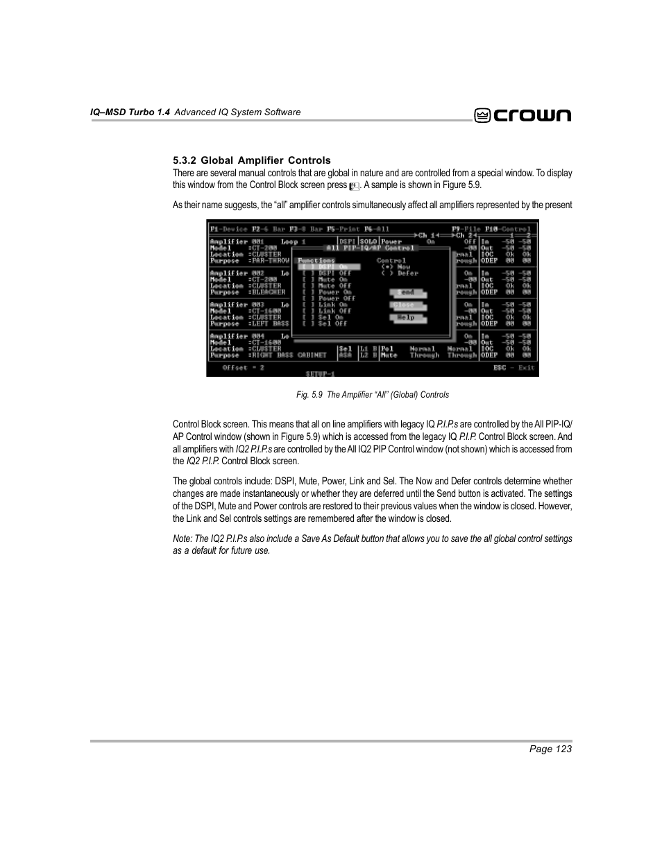 Crown Audio IQ-MSD Turbo Software User Manual | Page 123 / 222