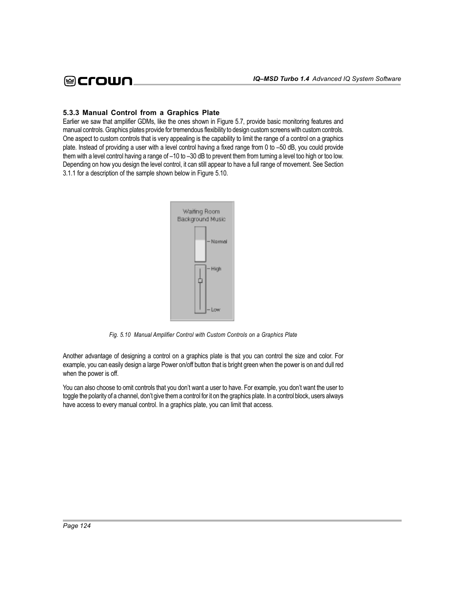 Crown Audio IQ-MSD Turbo Software User Manual | Page 124 / 222