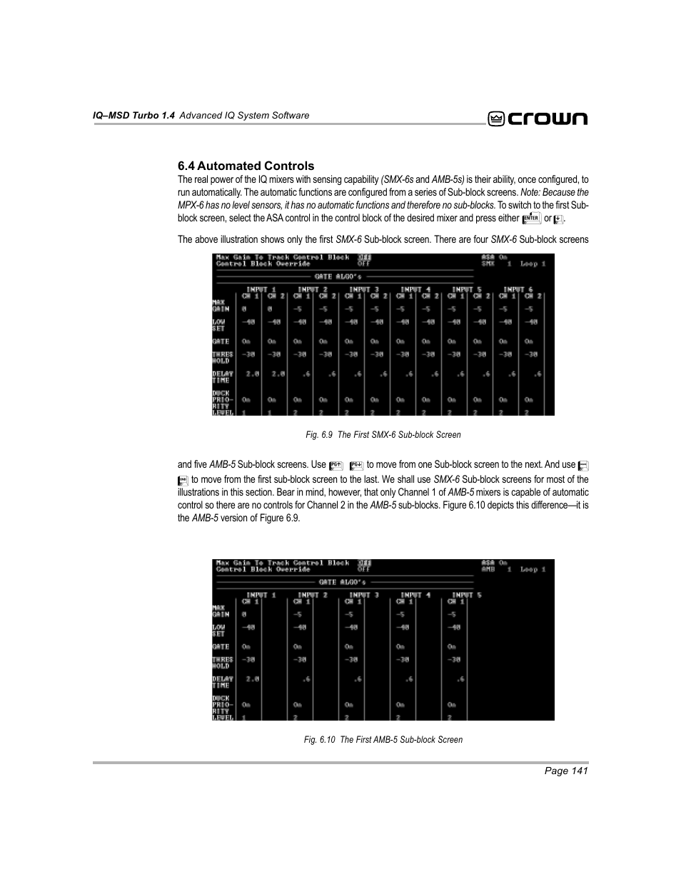 Crown Audio IQ-MSD Turbo Software User Manual | Page 141 / 222