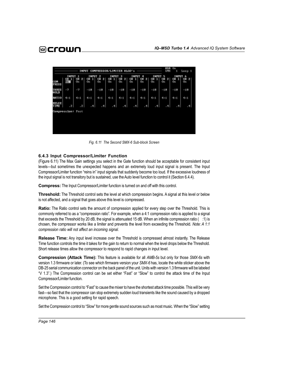 Crown Audio IQ-MSD Turbo Software User Manual | Page 146 / 222