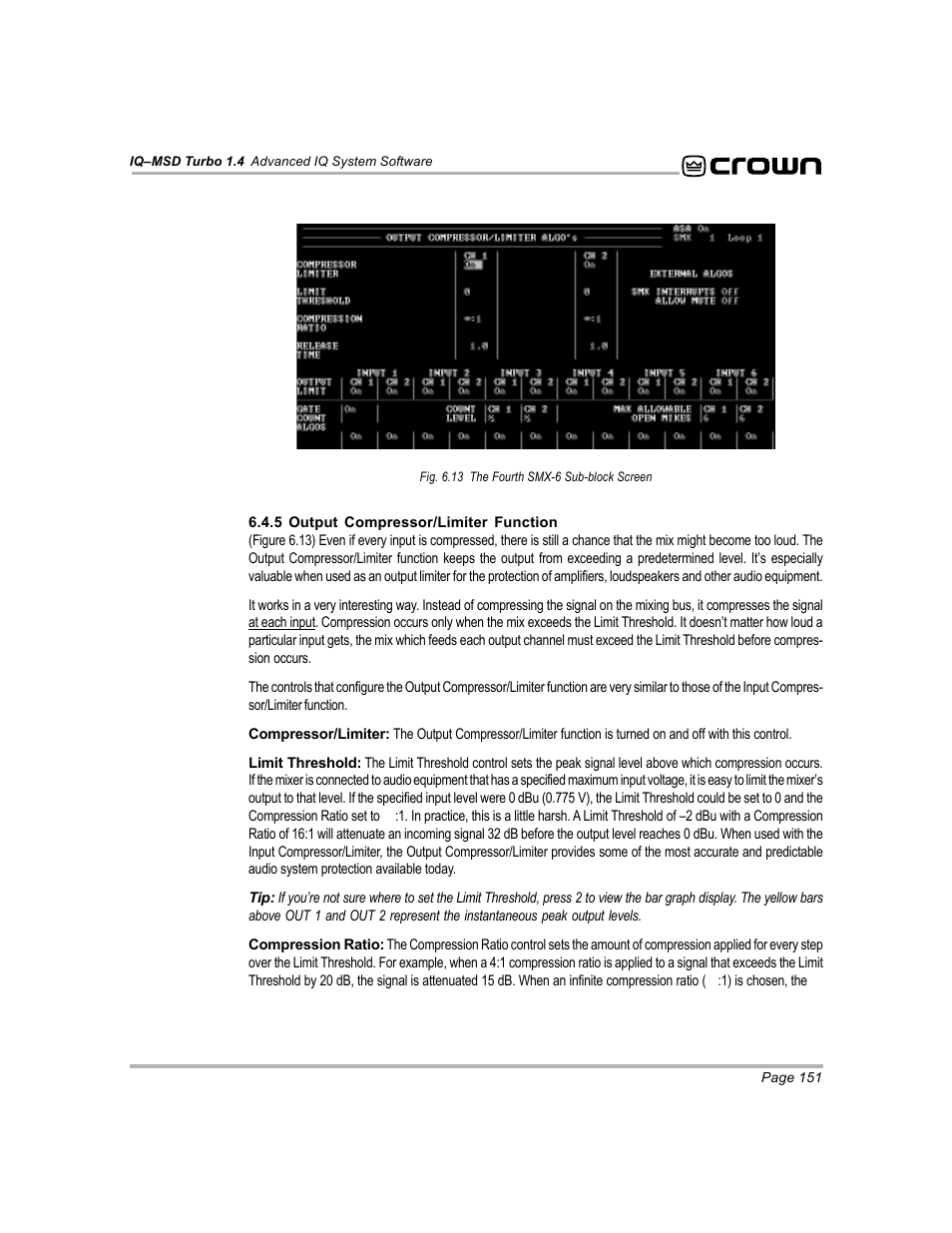 Crown Audio IQ-MSD Turbo Software User Manual | Page 151 / 222