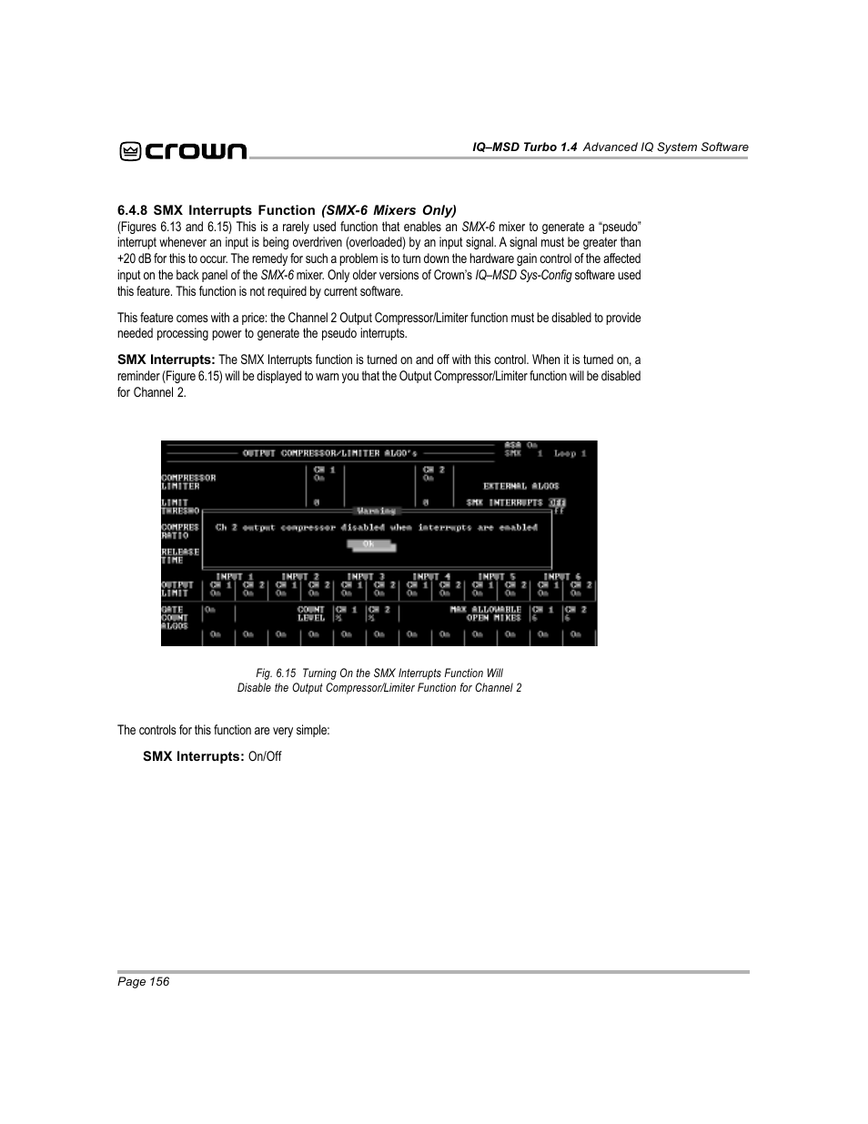 Crown Audio IQ-MSD Turbo Software User Manual | Page 156 / 222