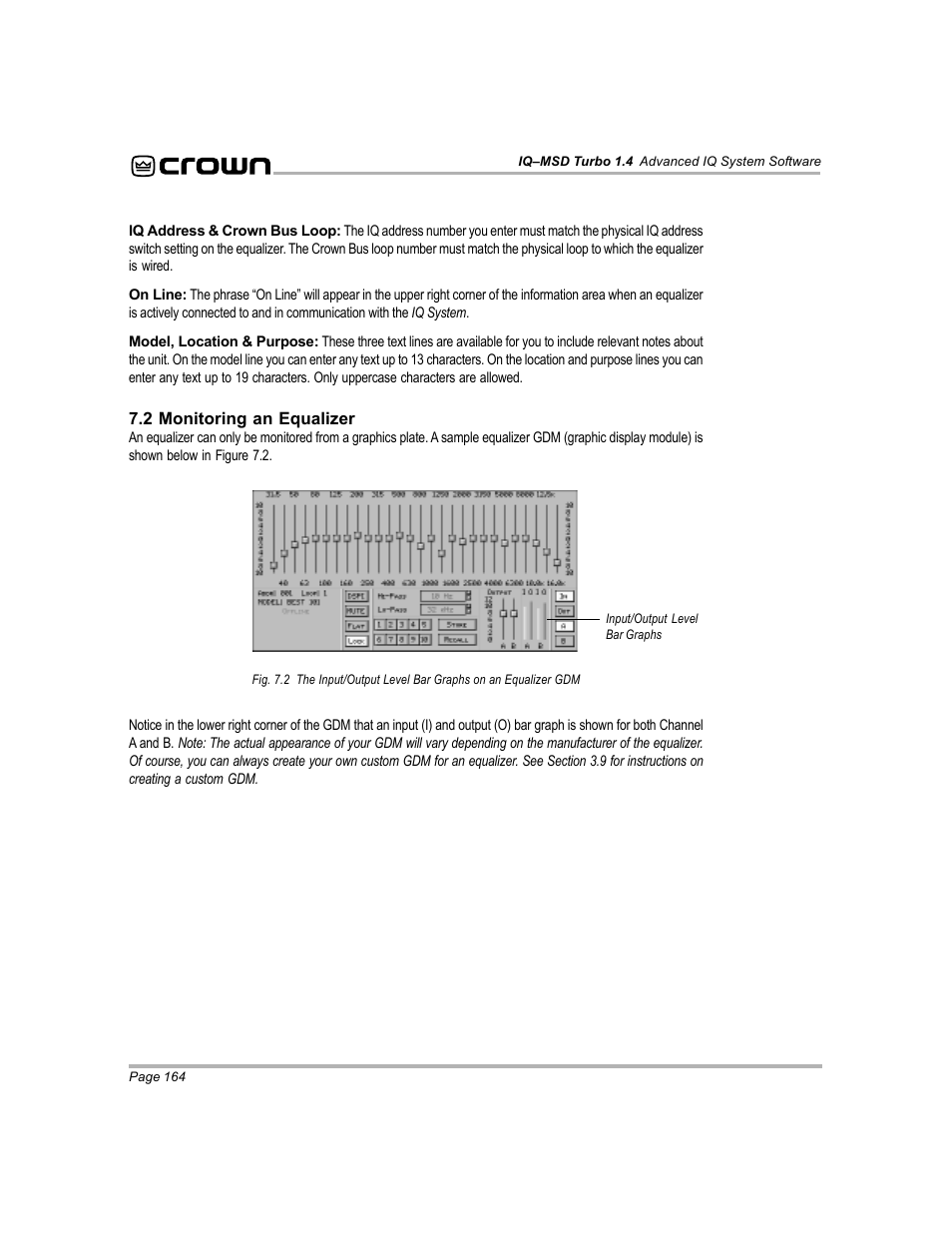 Crown Audio IQ-MSD Turbo Software User Manual | Page 164 / 222