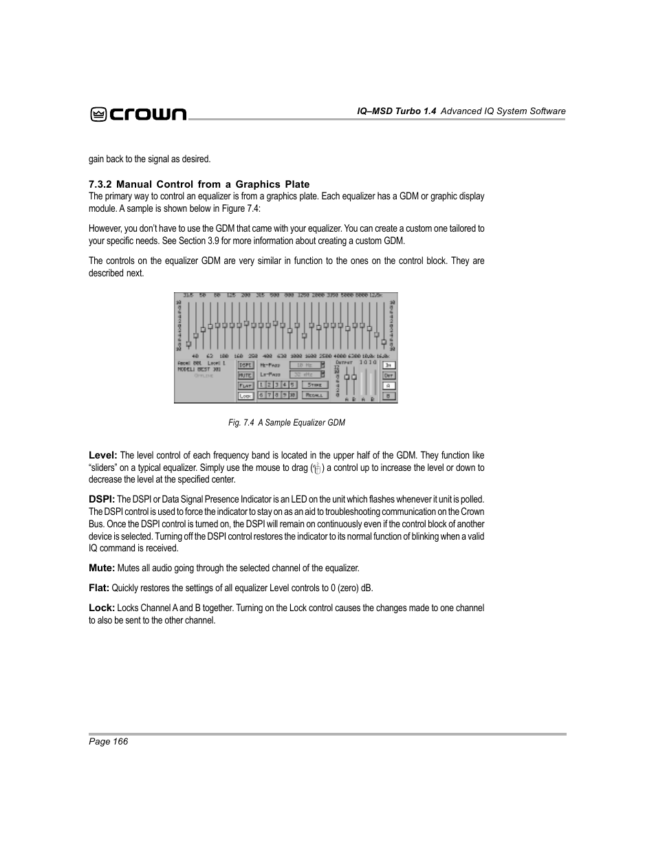 Crown Audio IQ-MSD Turbo Software User Manual | Page 166 / 222