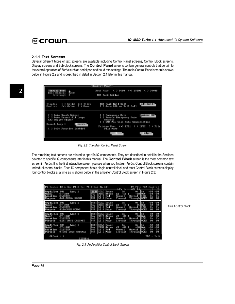 Crown Audio IQ-MSD Turbo Software User Manual | Page 18 / 222