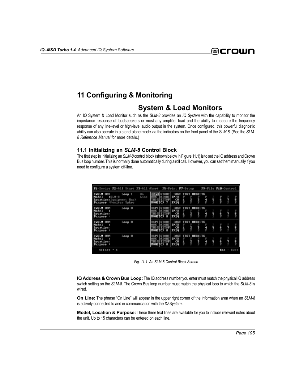 Crown Audio IQ-MSD Turbo Software User Manual | Page 195 / 222