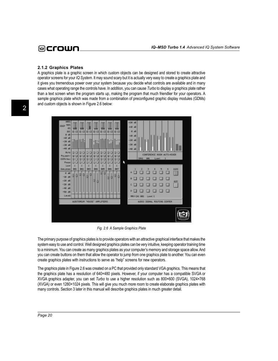 Crown Audio IQ-MSD Turbo Software User Manual | Page 20 / 222