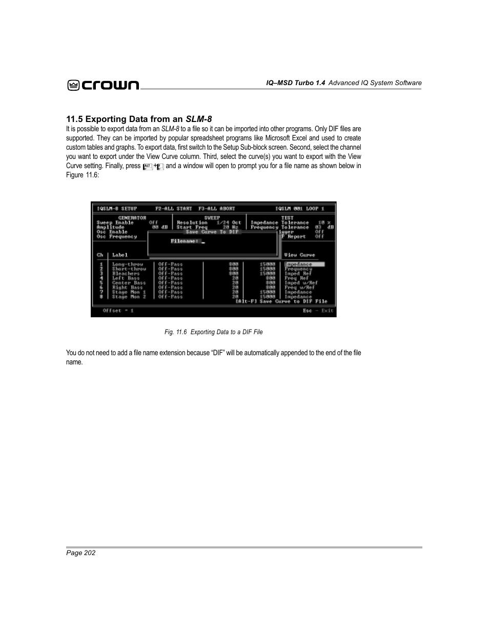 Crown Audio IQ-MSD Turbo Software User Manual | Page 202 / 222