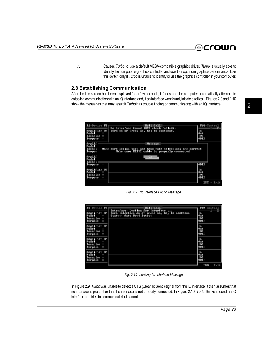 Crown Audio IQ-MSD Turbo Software User Manual | Page 23 / 222