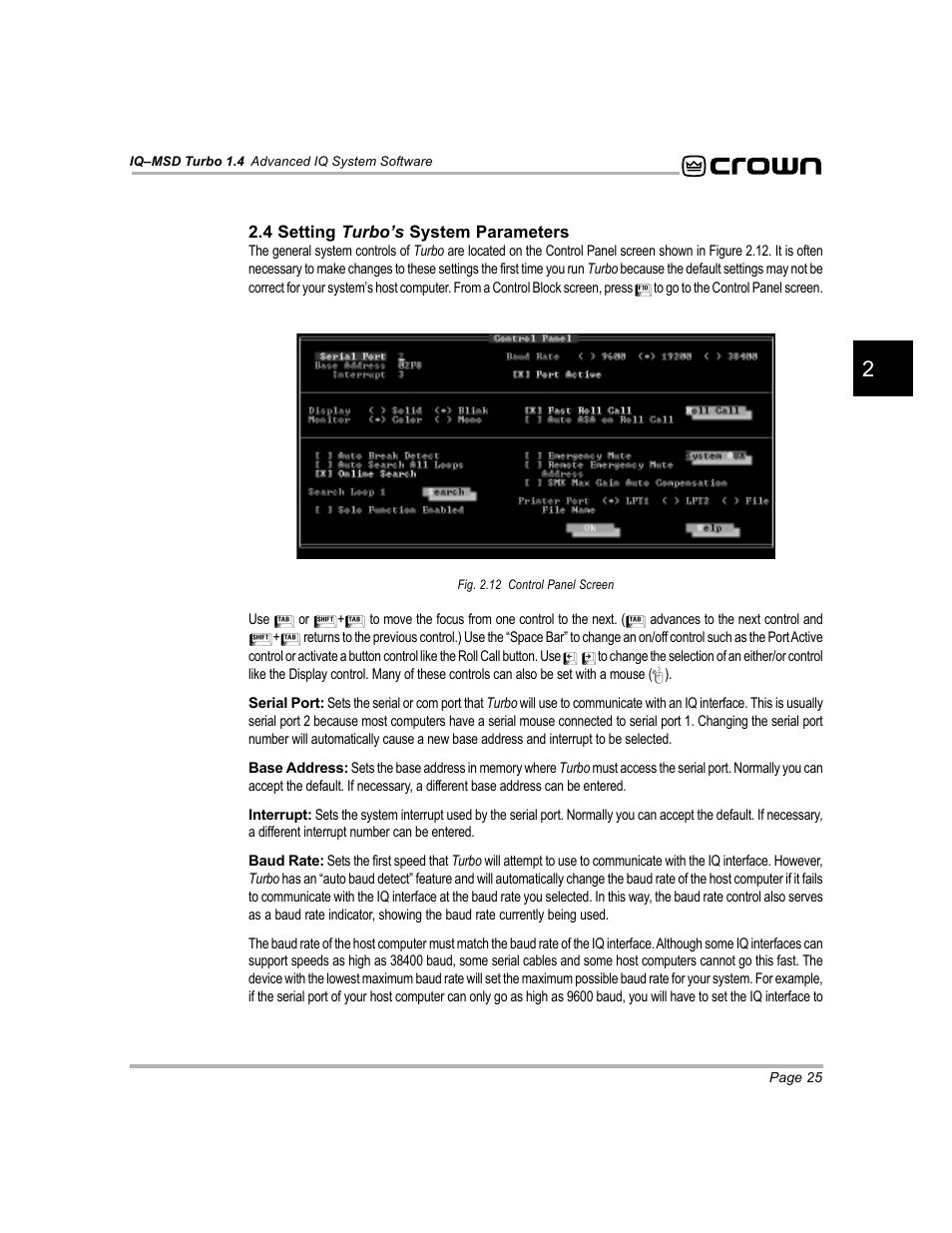 Crown Audio IQ-MSD Turbo Software User Manual | Page 25 / 222