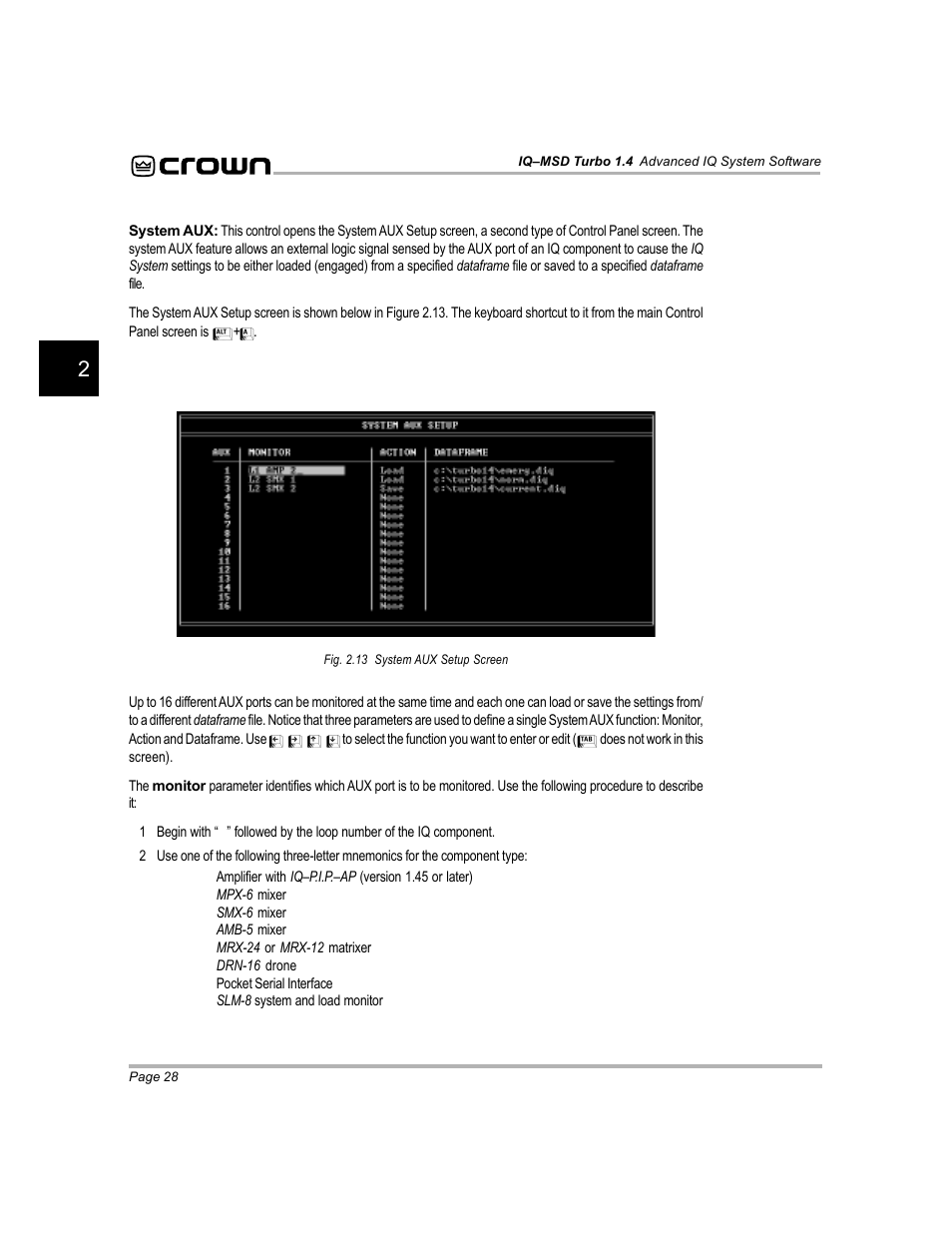 Crown Audio IQ-MSD Turbo Software User Manual | Page 28 / 222