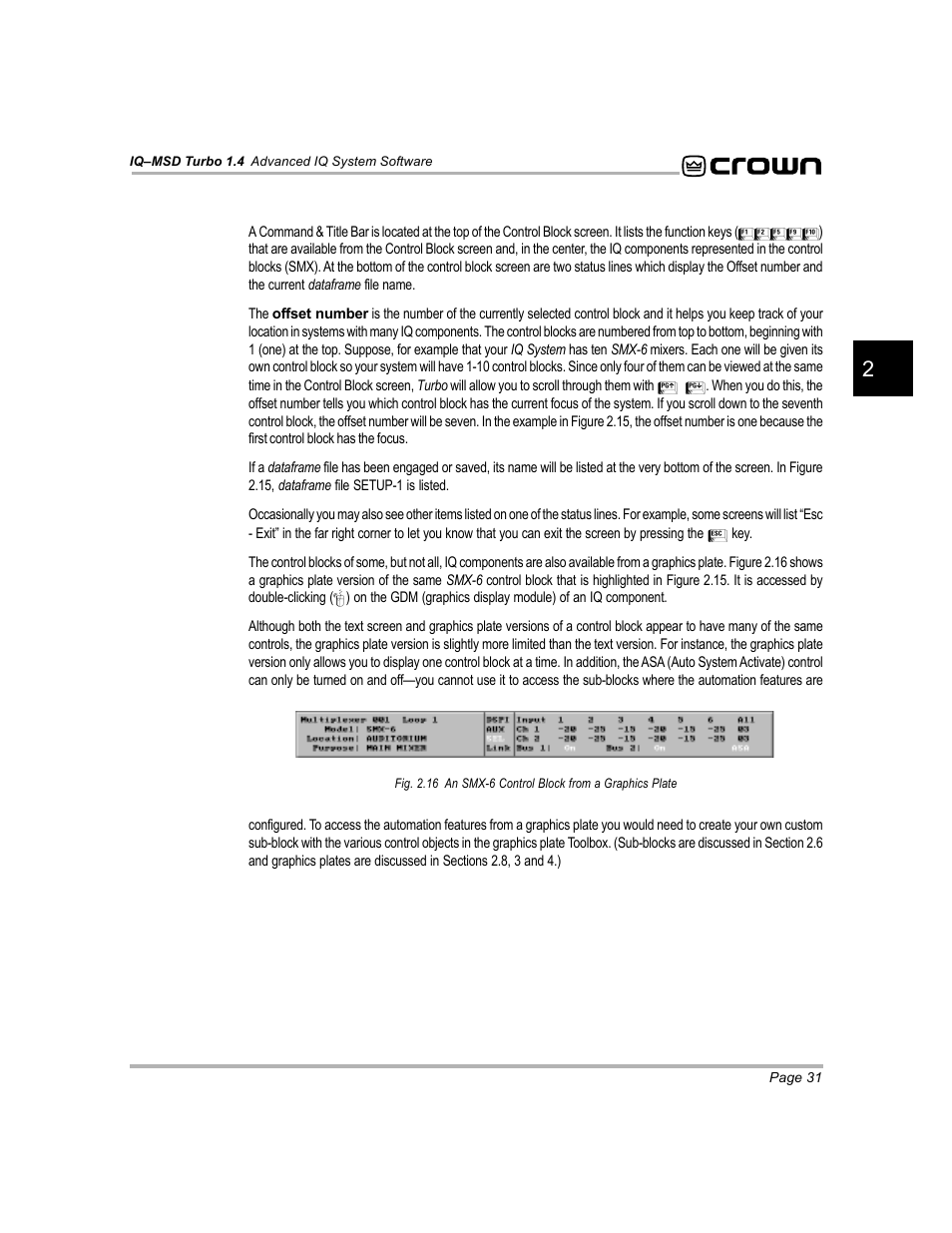 Crown Audio IQ-MSD Turbo Software User Manual | Page 31 / 222