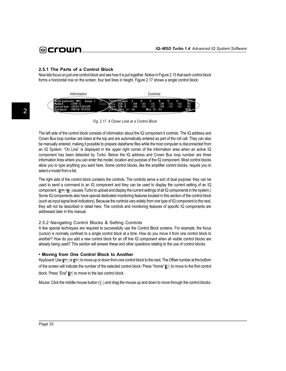 Crown Audio IQ-MSD Turbo Software User Manual | Page 32 / 222