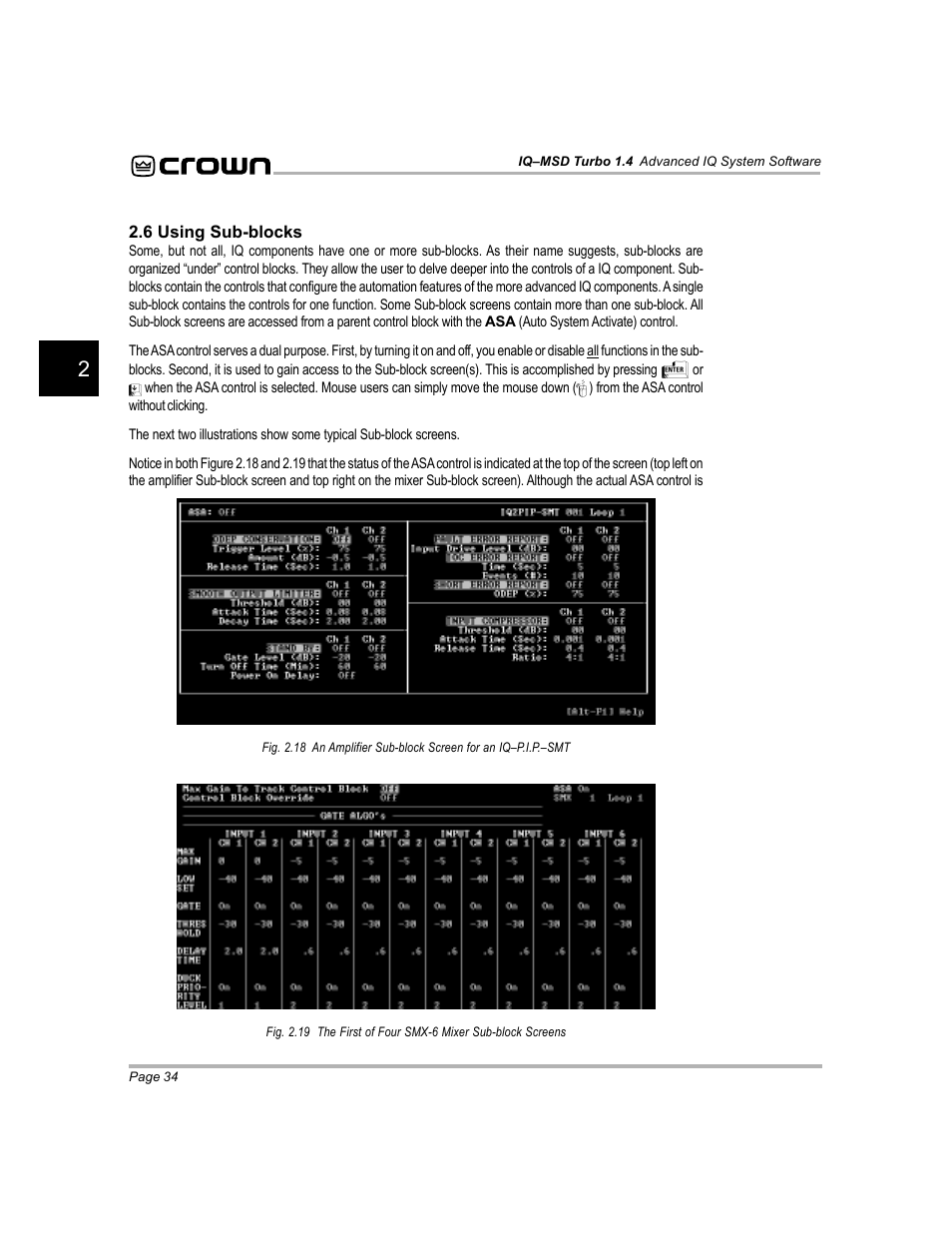 Crown Audio IQ-MSD Turbo Software User Manual | Page 34 / 222