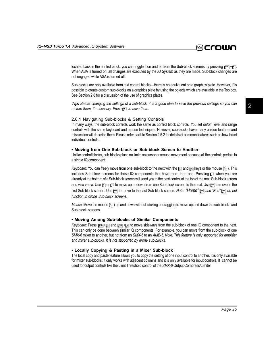 Crown Audio IQ-MSD Turbo Software User Manual | Page 35 / 222