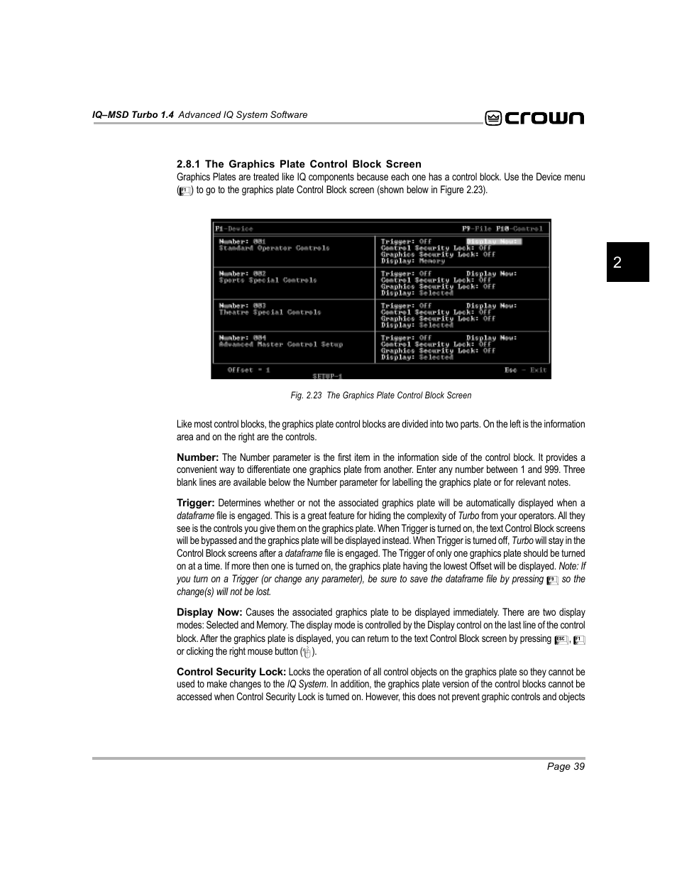 Crown Audio IQ-MSD Turbo Software User Manual | Page 39 / 222