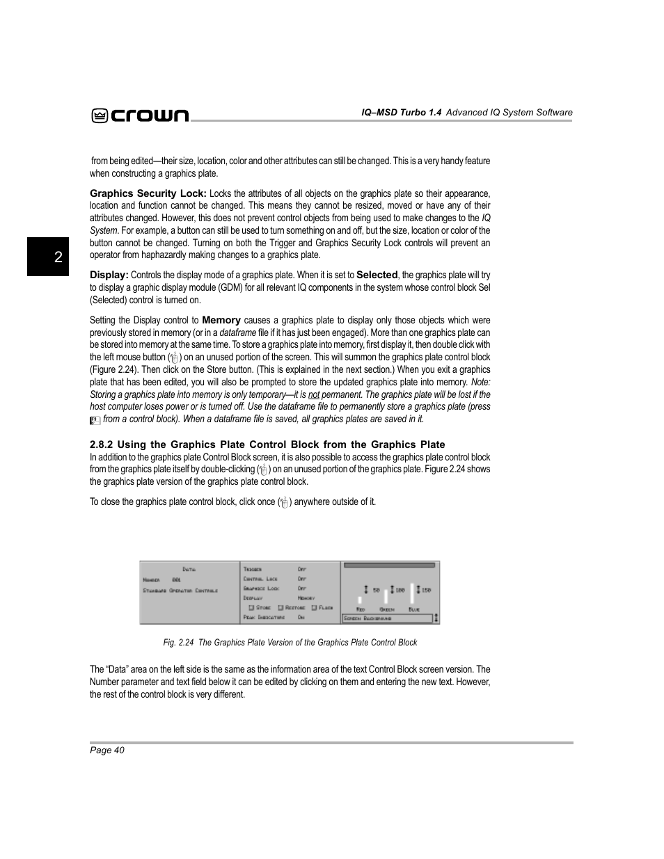 Crown Audio IQ-MSD Turbo Software User Manual | Page 40 / 222