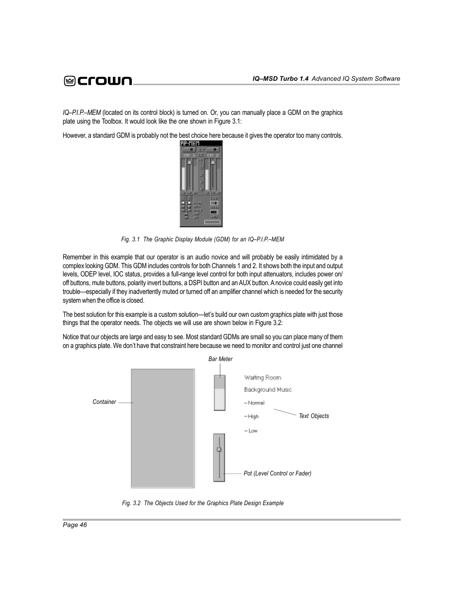 Crown Audio IQ-MSD Turbo Software User Manual | Page 46 / 222