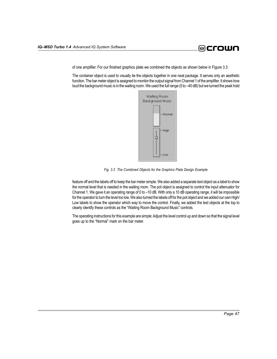 Crown Audio IQ-MSD Turbo Software User Manual | Page 47 / 222