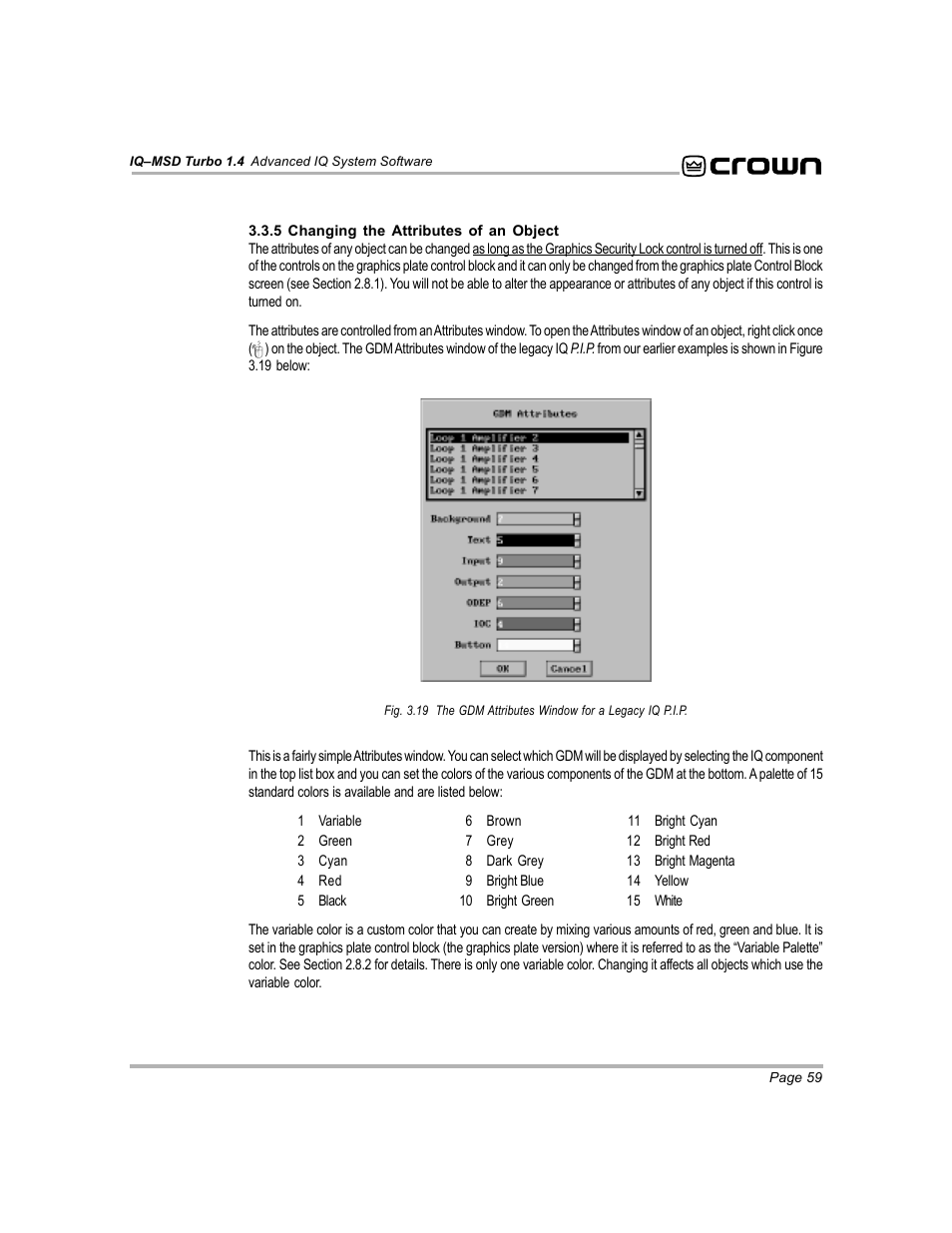 Crown Audio IQ-MSD Turbo Software User Manual | Page 59 / 222