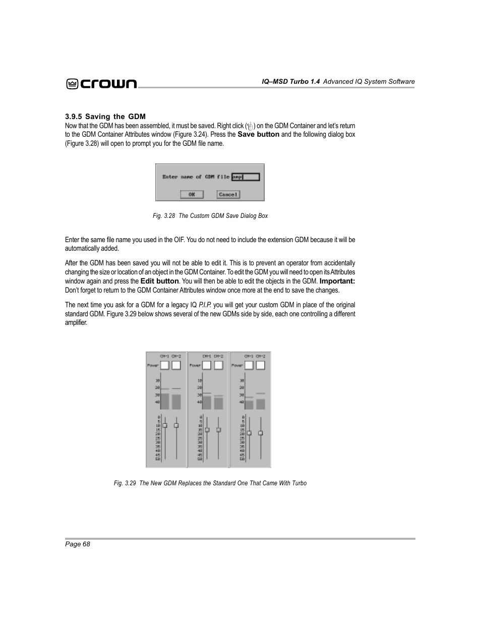 Crown Audio IQ-MSD Turbo Software User Manual | Page 68 / 222